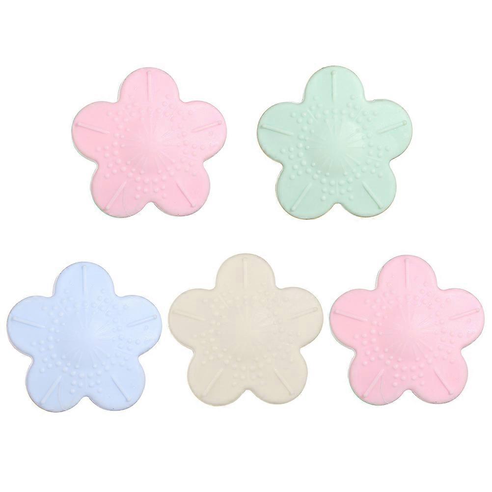 Silicone Anti-collision Sticker 5Pcs Cushion Pads For Home Improvement Assorted Color Design
