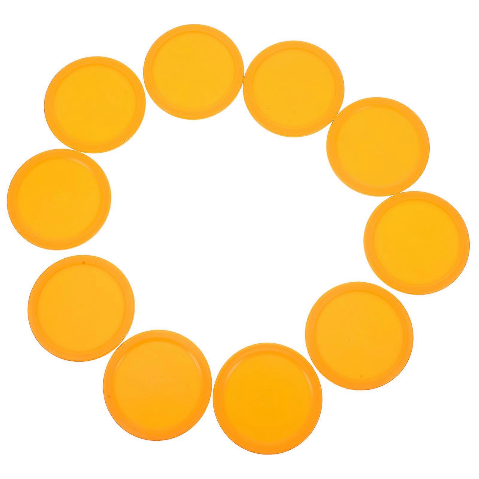 Table Hockey Pucks 10Pcs Ice Hockey Pucks Perfect For Indoor Playtime And Children Activities Round Design