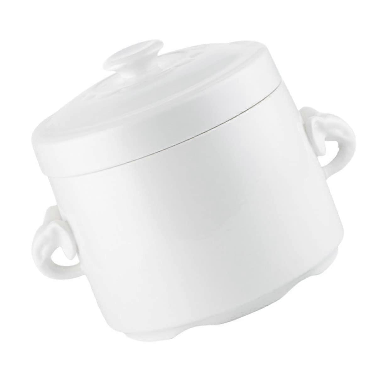 1 x Ceramic Soup Bowl, Waterproof Steamer for Soup and Steamed Foods, Temperature Resistant for Home, Parties and Restaurants