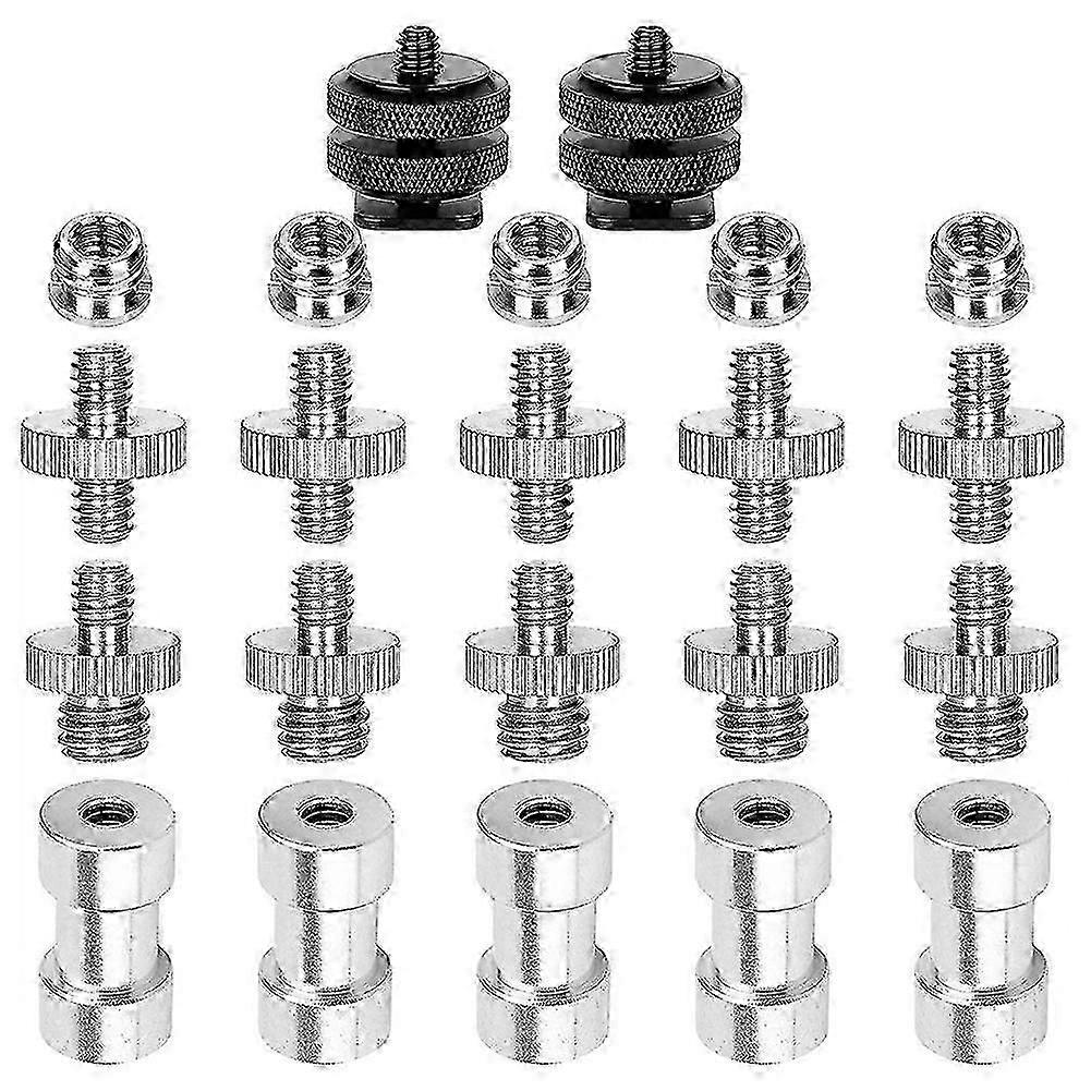 22 Pack Camera Converter Screw,1/4 to 3/8 Screw Adapter,1/4 to 1/4 Screw Adapter,for Camera Tripod