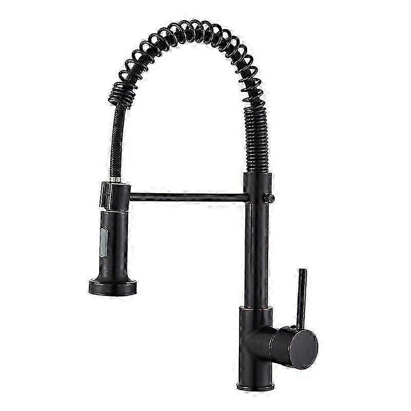 Kitchen mixer tap Matte black kitchen faucet with pull-out sprayer black