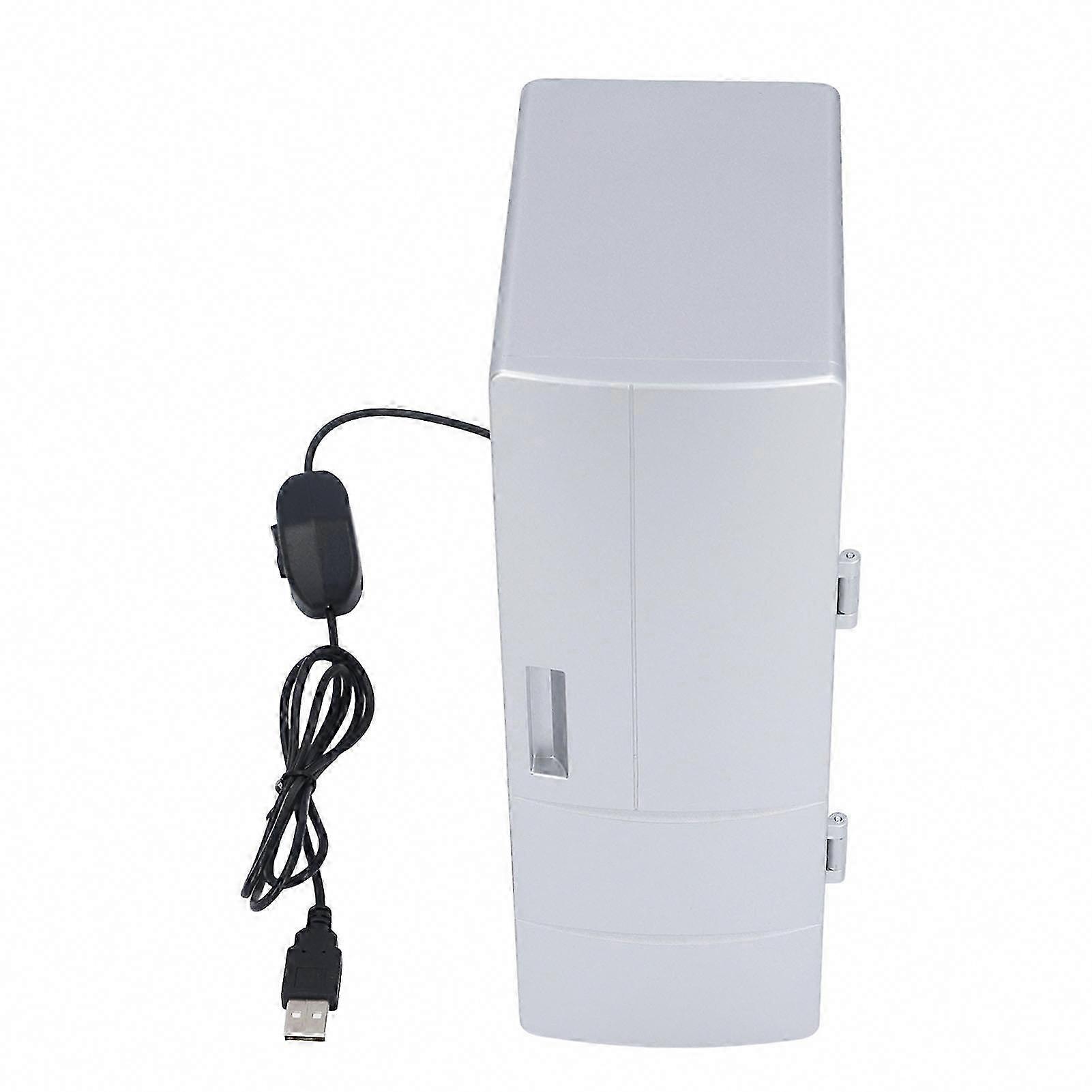 Portable Mini Fridge 5W USB-Powered for Home & Car - Efficient Cooling & Warming