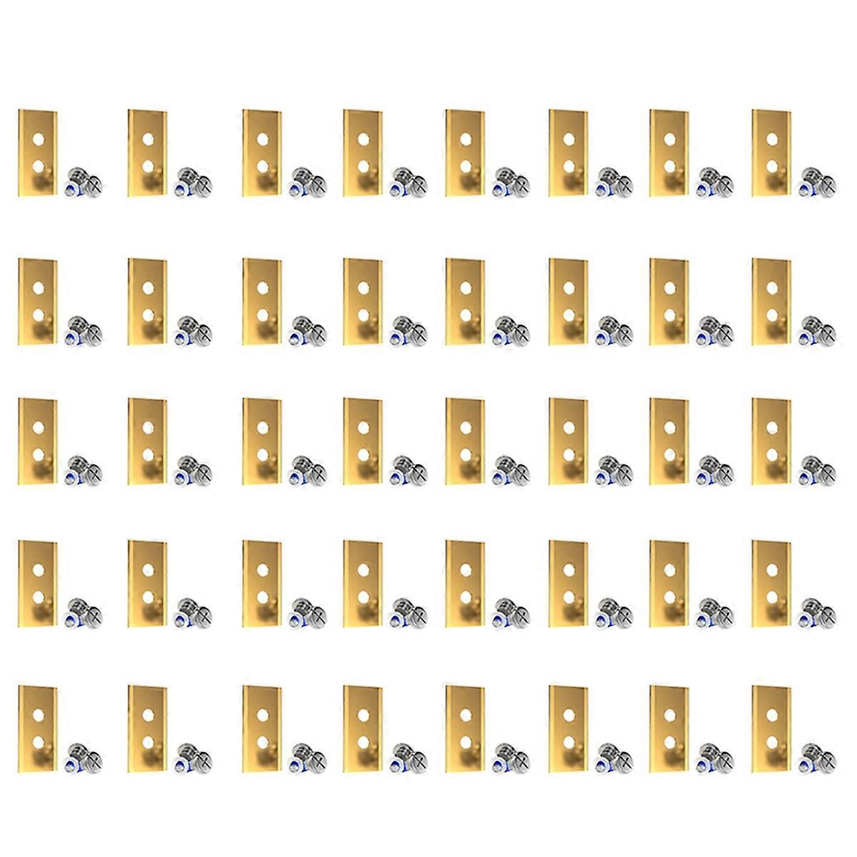 40Pcs Replacement Blades Compatible for Luba & Yuka All Series, Titanium Replacement Robotic Lawnmo