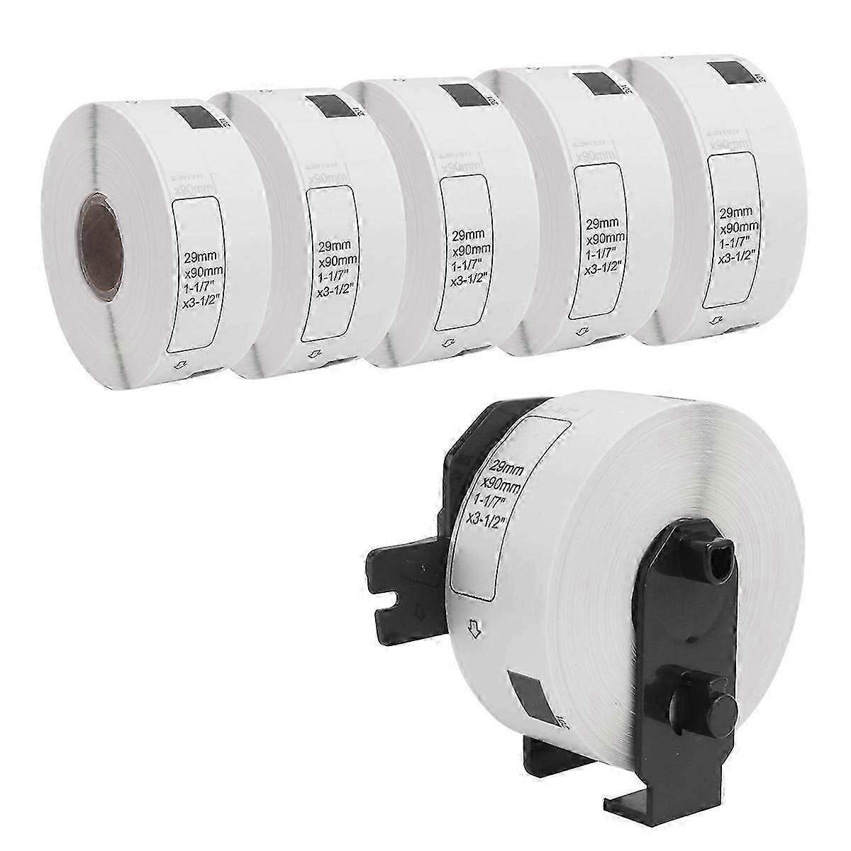 6 Roll Compatible Labels for Brother DK-11201 Standard Address Labels