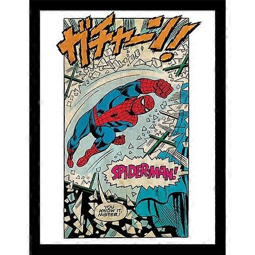 Spider-Man Ftanng Affiche encadrée
