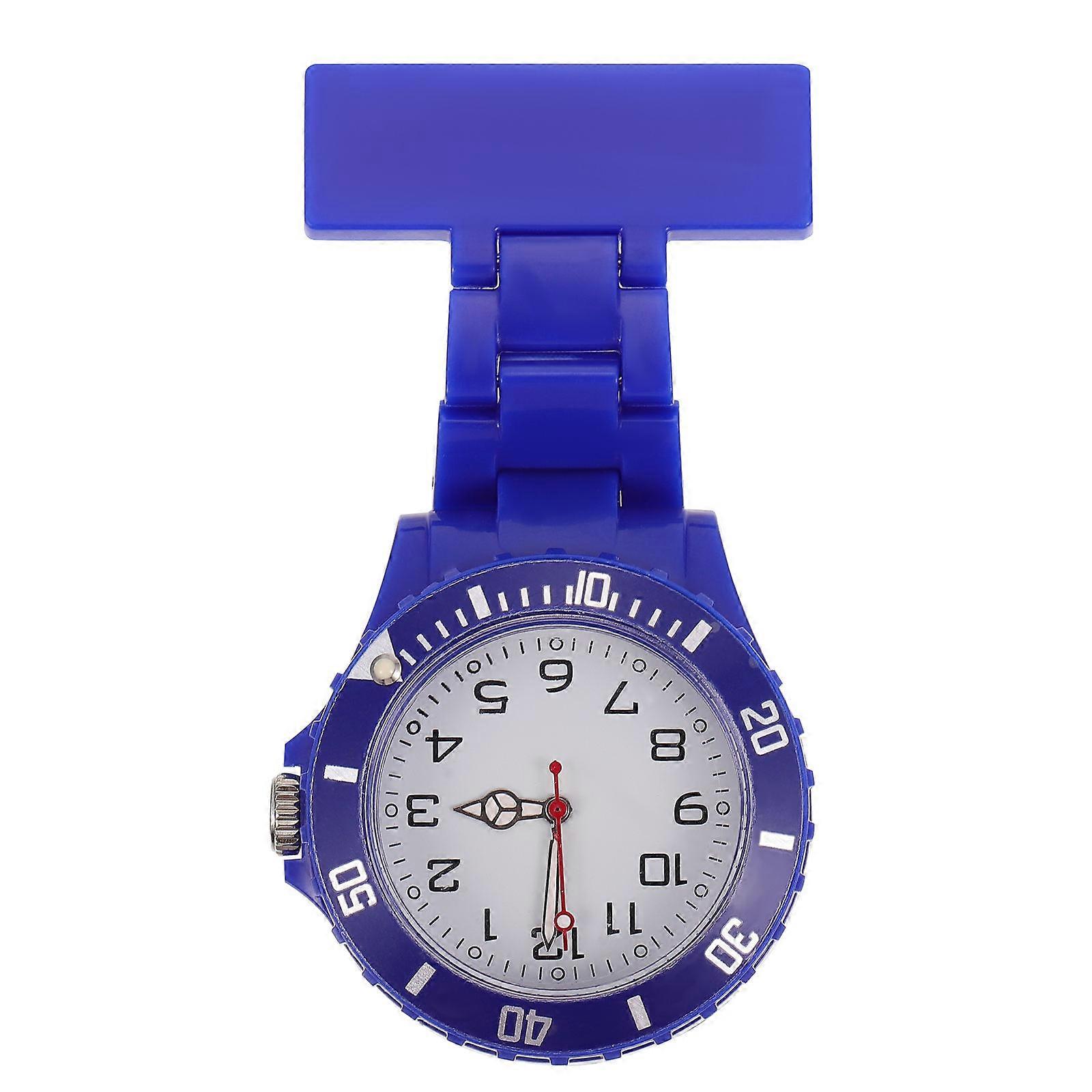 Pocket Watch for Nurses Daily Life Quartz Movement Blue Glow-in-The-Dark Pointer 1Pcs
