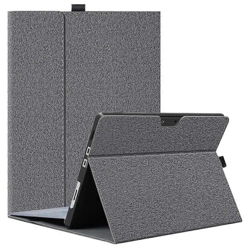 Compatible For Microsoft Surface Pro 10 Case Flip Cloth Texture TPU + PU Leather Laptop Notebook Bag Protective Case with Stand