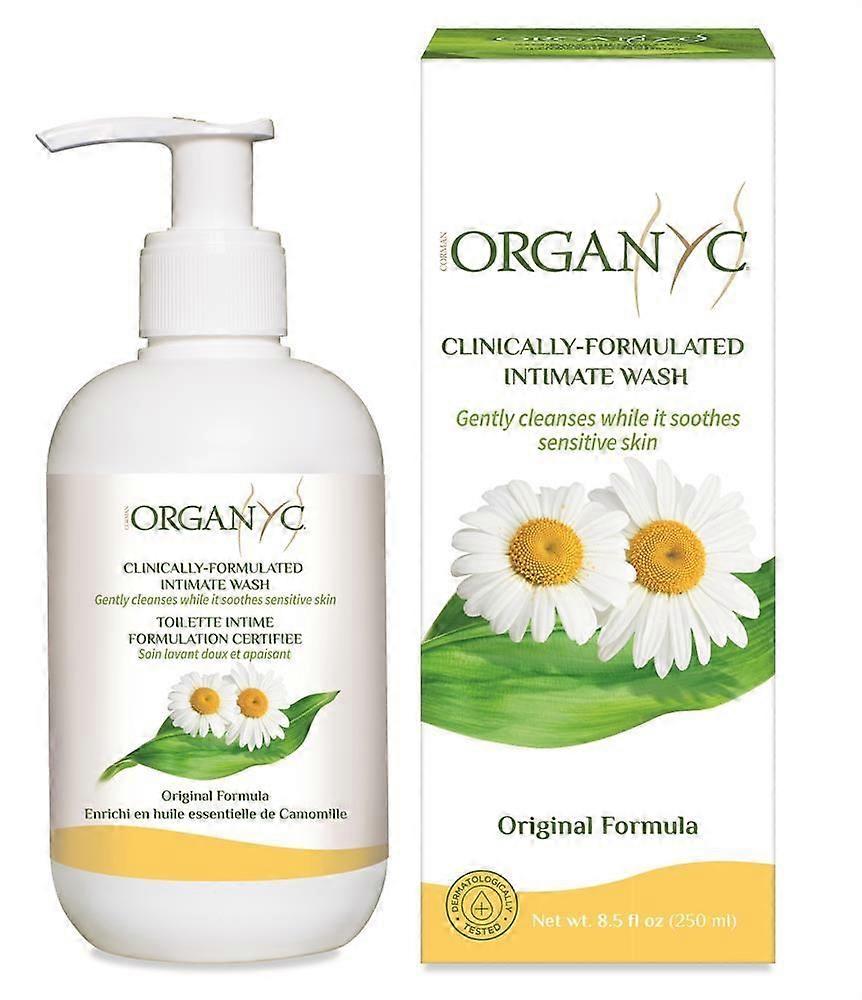 Organyc Intimate Wash with Chamomile - 250ml - 3 Pack