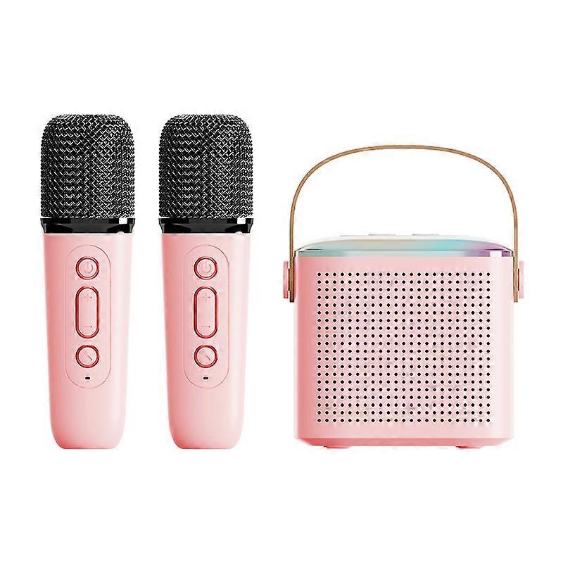 Portable Karaoke Machine for Kids & Adults, Bluetooth Speaker with 2 Wireless Microphones, Christmas Gifts