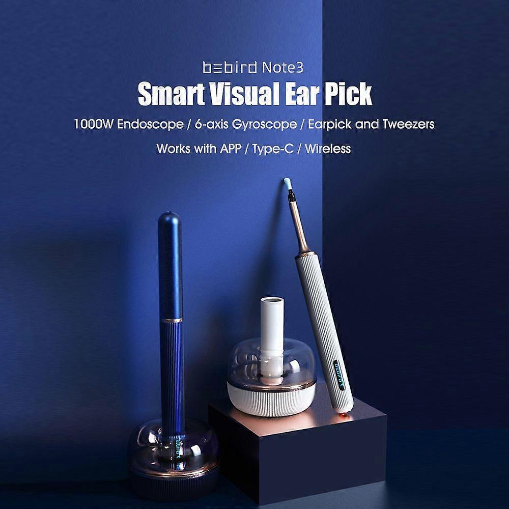Bebird Smart Visual Earpick Stick Note3 1000W High-precision Endoscope Dual-use Earpick and Tweezers Wireless In-Ear Cleaning Ear Picker Tool Type-C 3