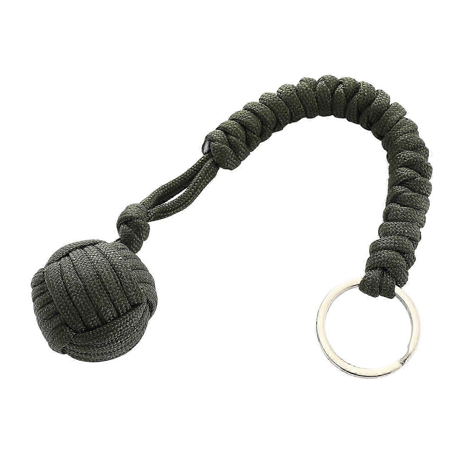 Outdoor Security Protections Broken Windows Ball Self Defense Lanyard Survival Tools Broken Window Paracord Keychai