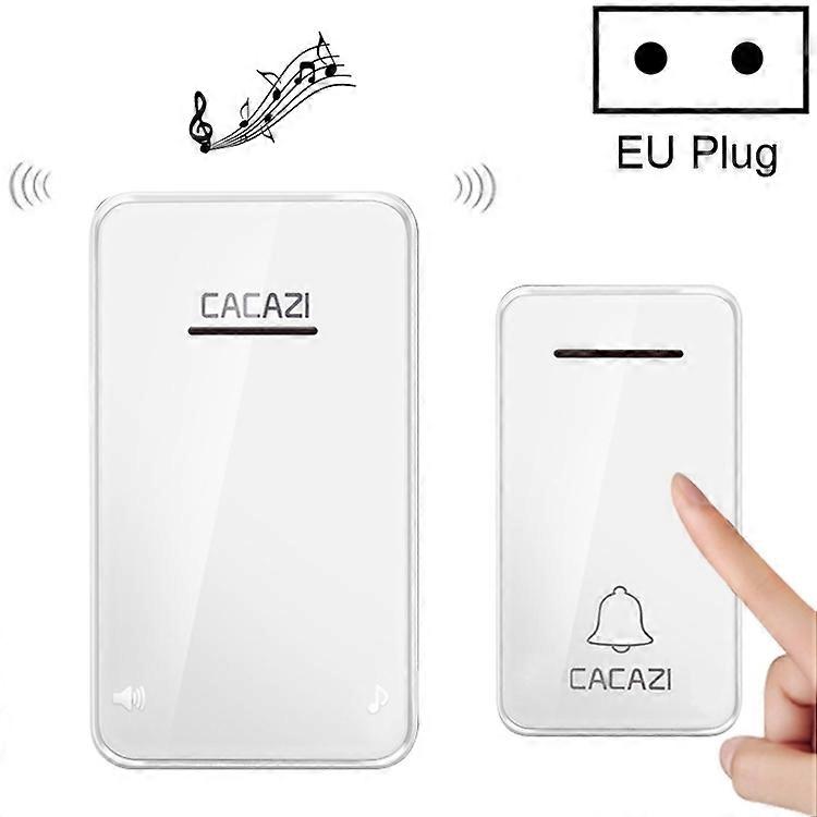 CACAZI FA8 Self-Powered Wireless Doorbell, EU Plug