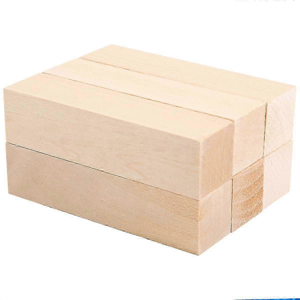 6Pcs Basswood Carving Blocks for Wood Beginners Carving Hobby Kit DIY Carving Wood