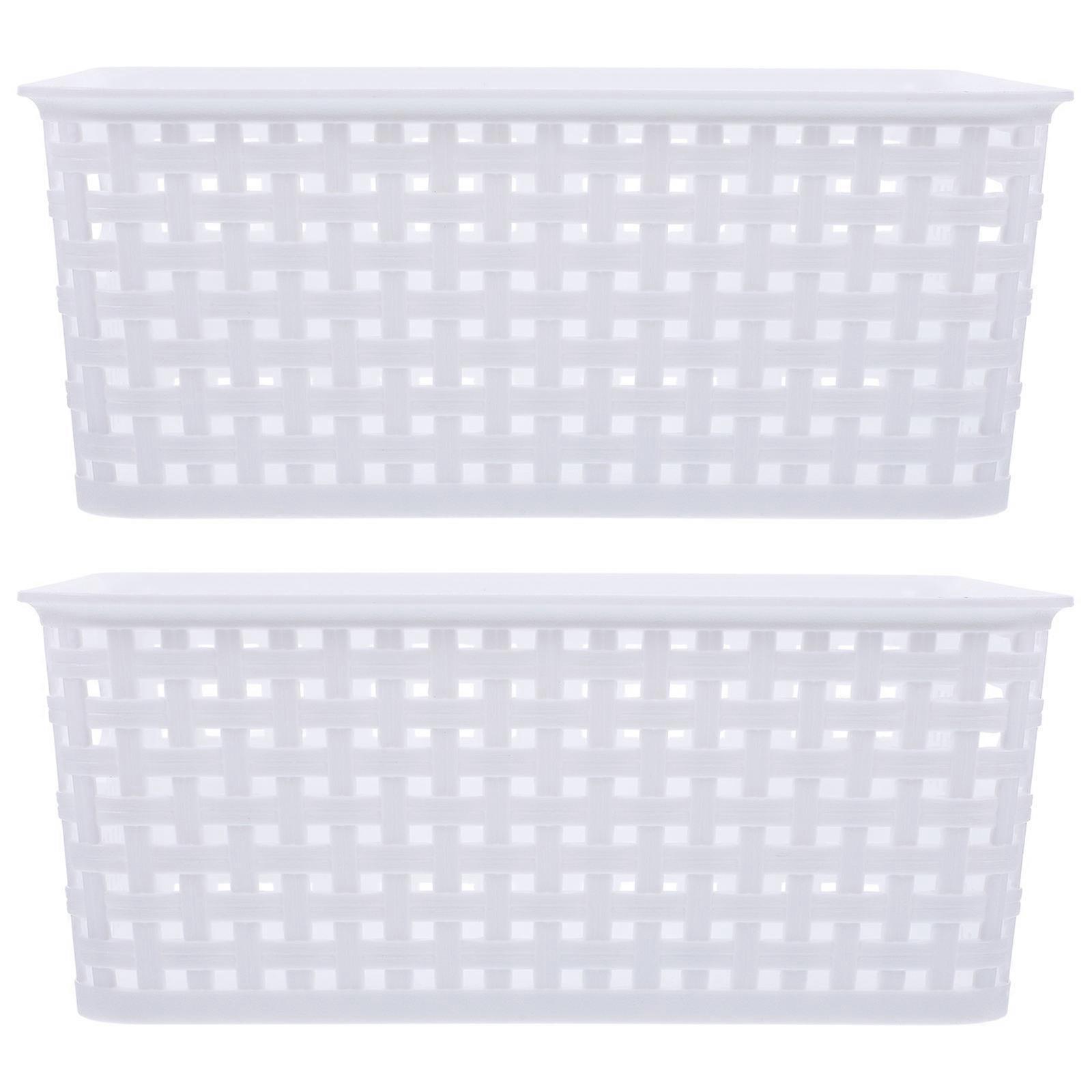 2pcs Organizing Baskets Household Storage Boxes Kitchen Sundries Storage Boxes