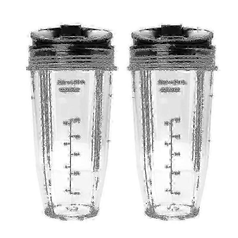 2 Pack Replacement 24oz Cup With Spout Lid For Nutri Ninja Auto Iq ...