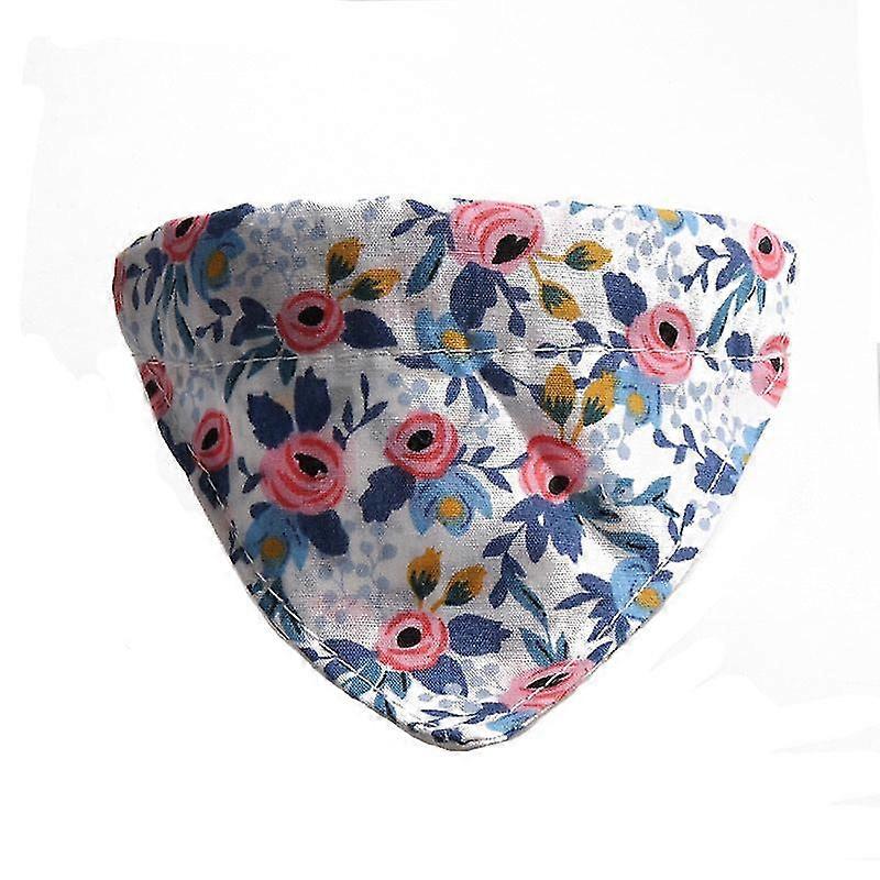 Cat Collar Bow New Floral Two-piece Cat Collar With Bell Triangular...