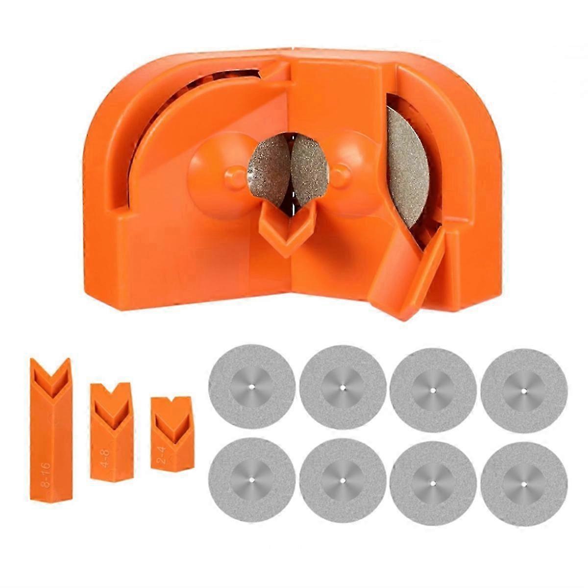 Electric Drill Bit Sharpener Tool for All Bits Scissors , Cobalt Drill Bit Grinding Sharpener Tool--Orange