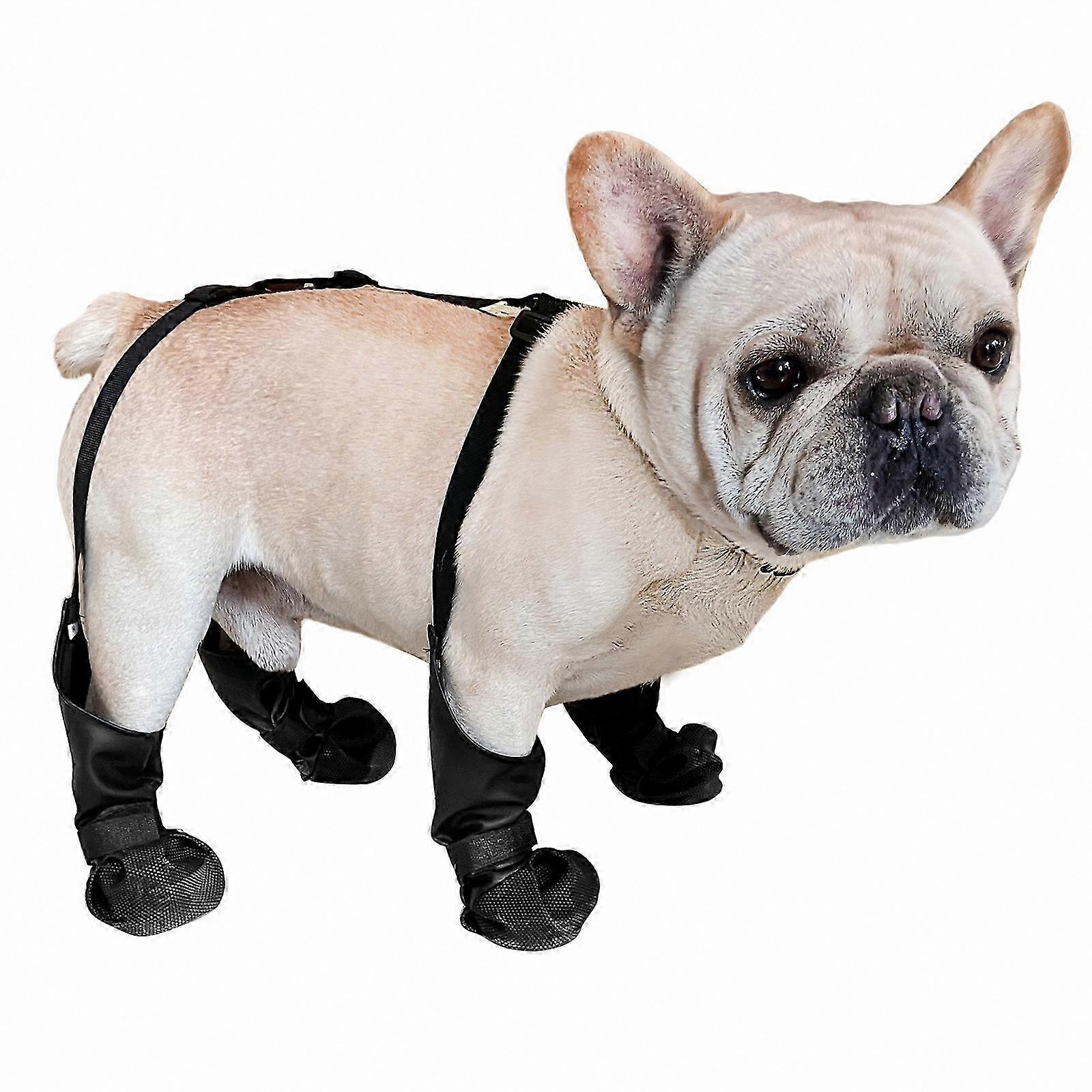 Waterproof Dog Booties with Anti-Slip Sole - Adjustable Paw Protector for Hiking, Secure Fit with Susps and Anti-Fall Strap