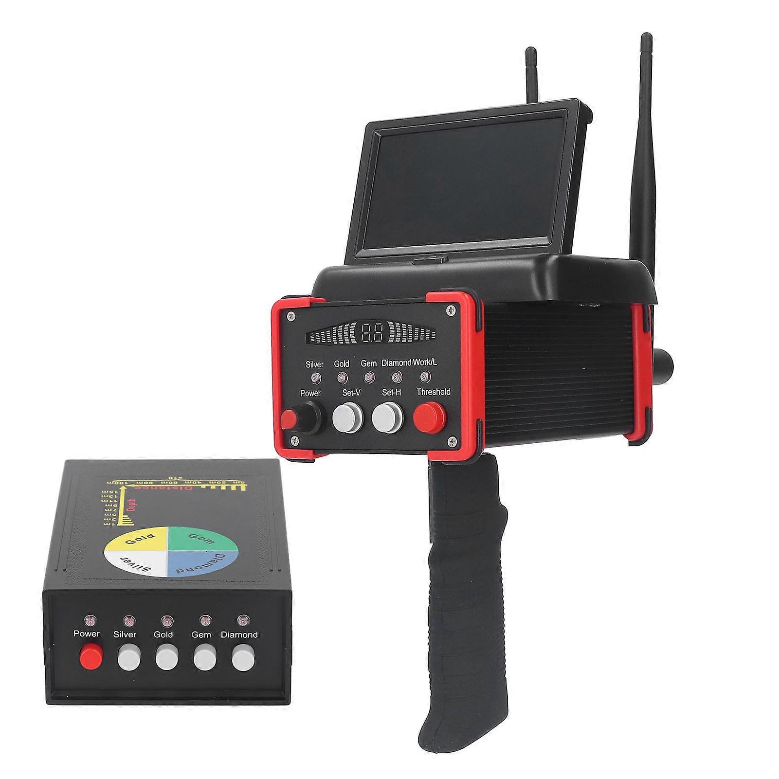 Foldable Screen Metal Detector Long Range 1000m Gold Finder