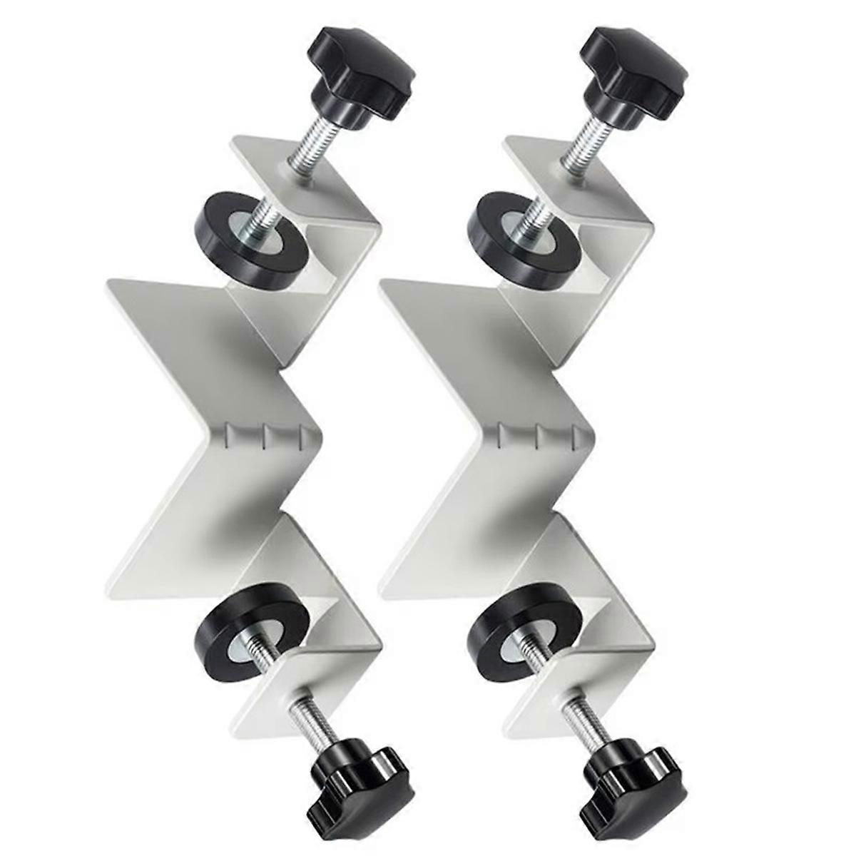 Right Angle Clamp 90 Degree 2 Pieces Corner Clamps T-Shaped Positioning Squares Clamping Tool with Adjustable Swing Jaw