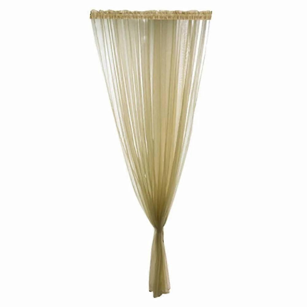 1x2,7m gjennomsiktige polyestergardiner perfekt for soverommet i stuen