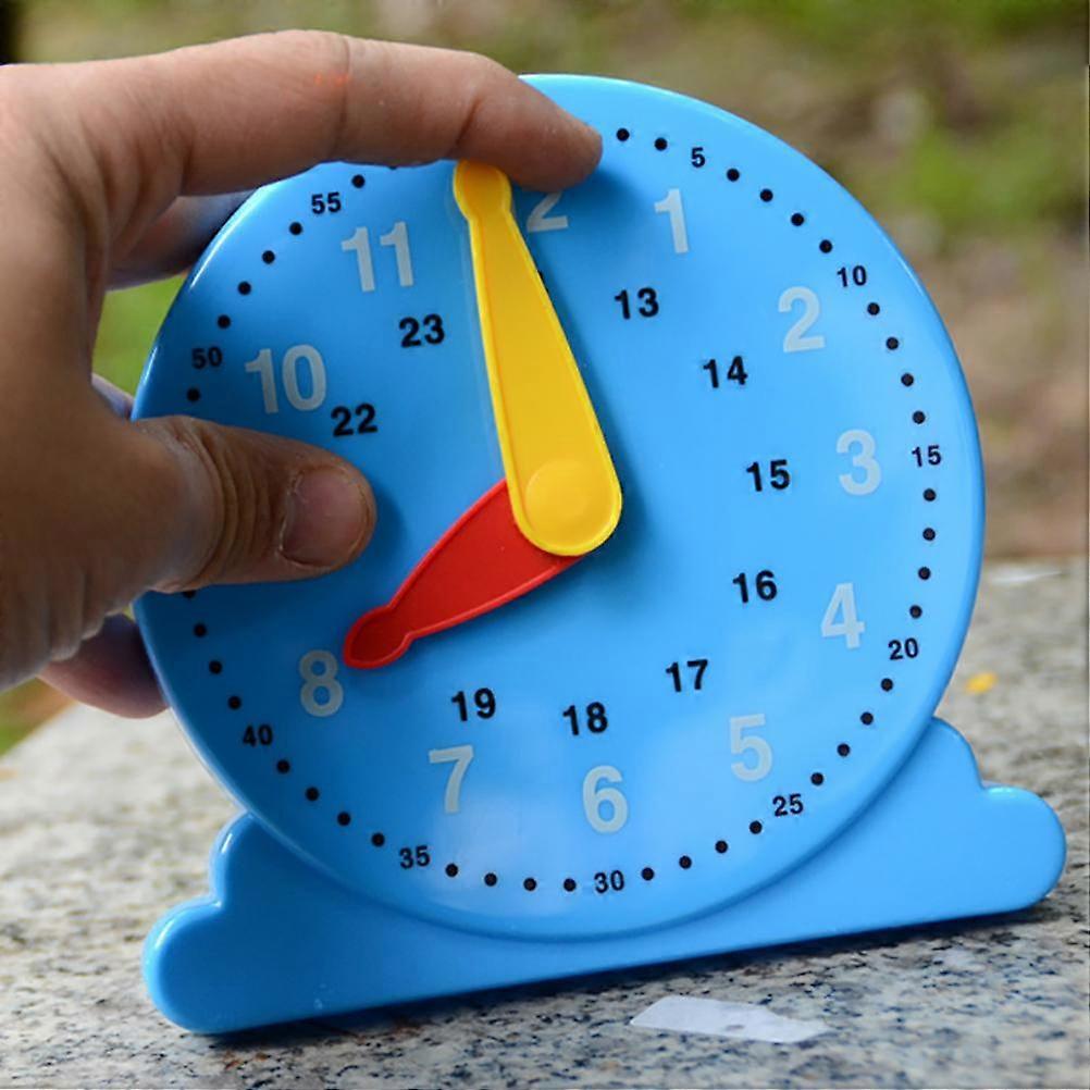 Adjustable Kids Learning Clock Toy 14.5x14 CM Plastic Model