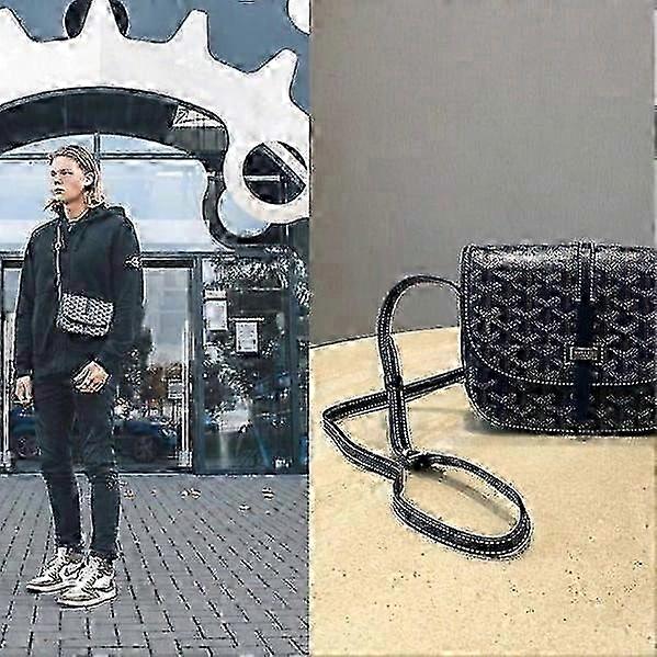 حقيبة ماسنجر مربعة مدمجة مع أحزمة كتف وحقيبة كروس