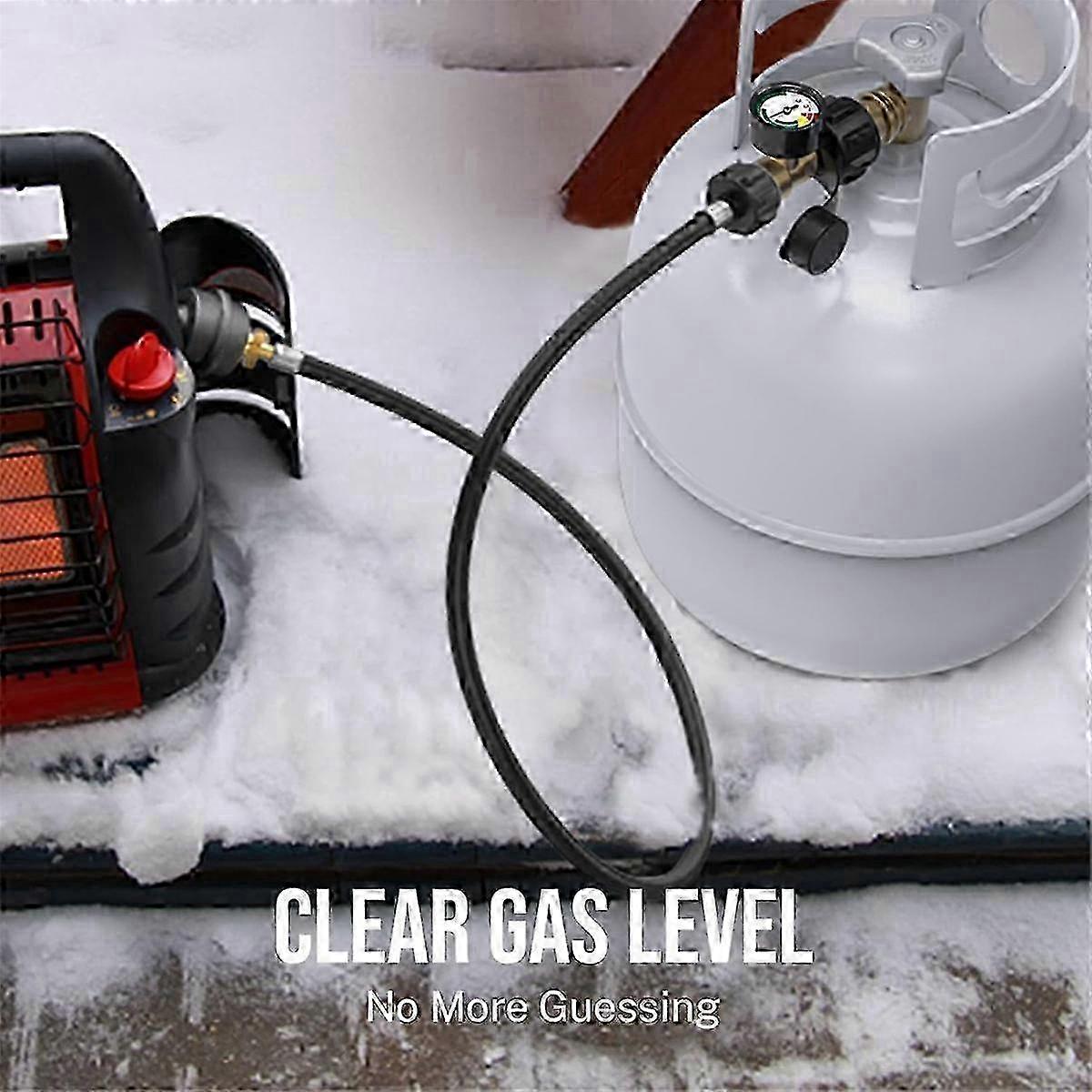 2 Pack Propane Tank Gauge Level Indicator, Propane Gauge, Propane Gas Pressure Gauge Propane Heater, Fire Pit, BBQ Grill