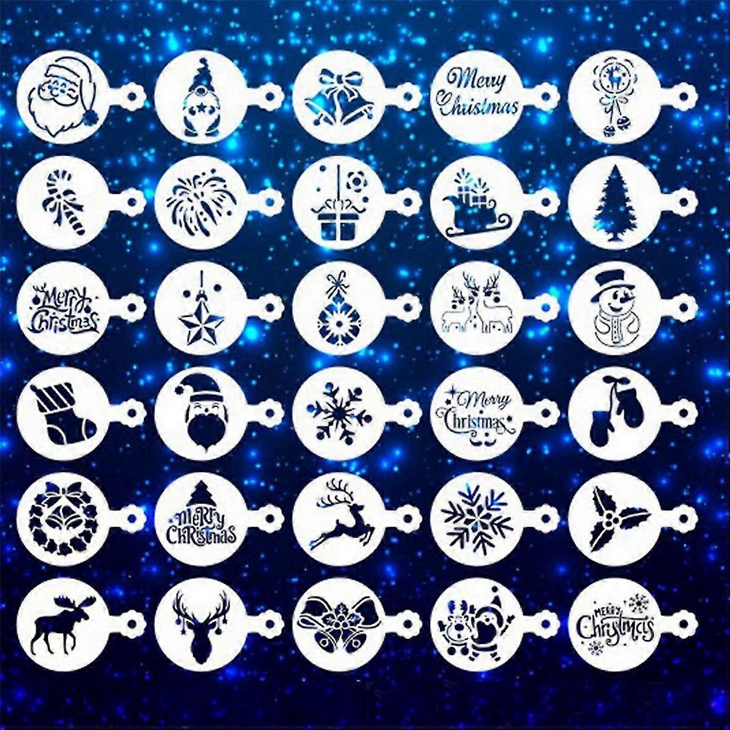 Cake Templates Coffee Stencils Reusable Painting Cake Stencil