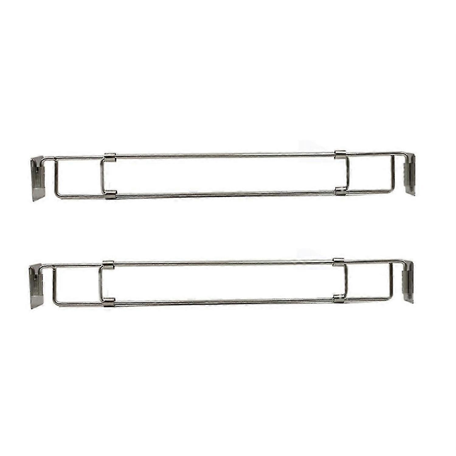 RV Secure Adjustable Bars, Stainless Steel Rods, Food&Drink Stabilizers for RV Refrigerator (2 Pack)