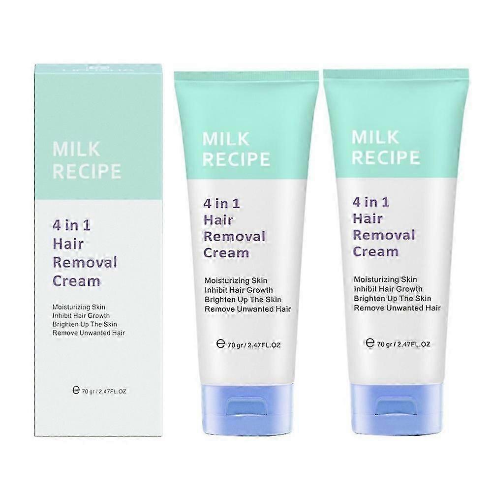 2X 4 in 1 Hair Removal Cream, Gentle And Non-irritating Whole Body Hair Removal For Women & Men