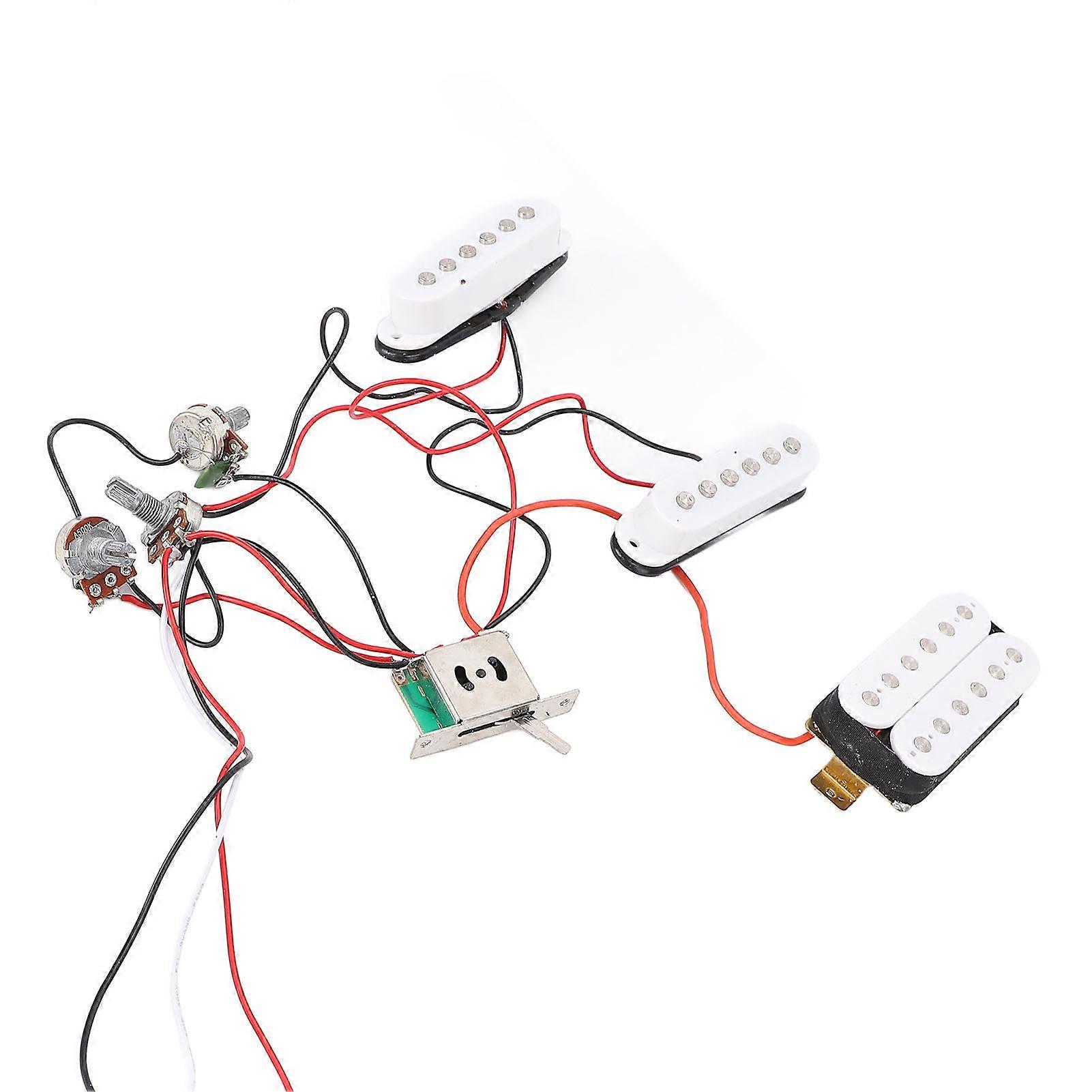 SSH Pickup Set High Sensitivity Single Coil & Humbucker White