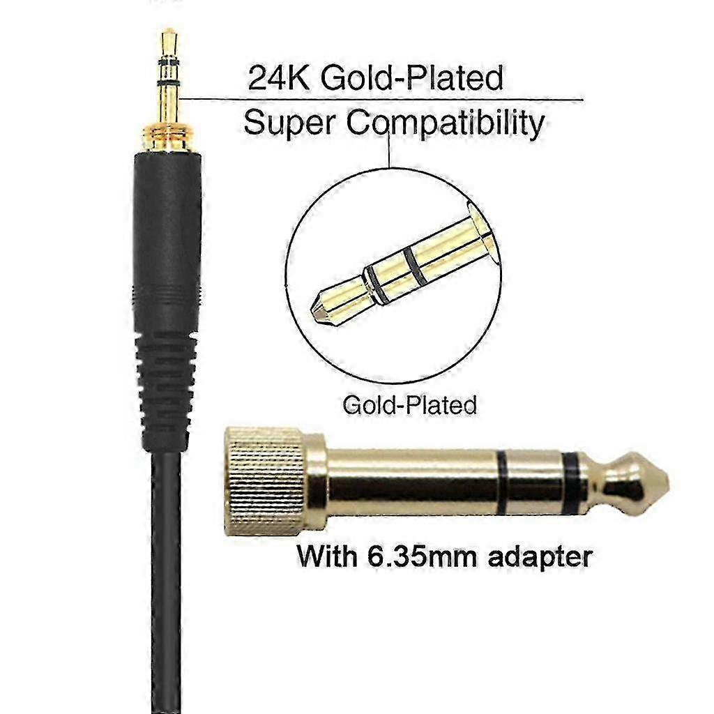 Headphone Headset Wire 6.35 / 3.5mm Male To Mini XLR for AKG Q701 K271 K181