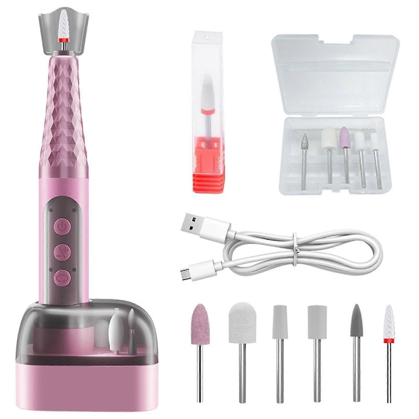 Multi-Functional Manicure Pedicure Machine Electric Nail File with Multiple Attachments for Beginners