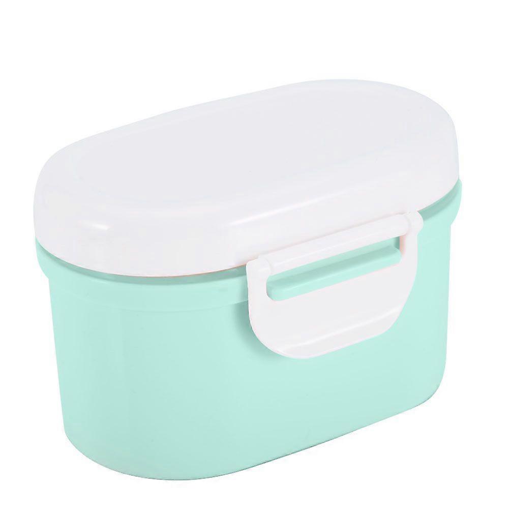 Portable Milk Powder Sealing Storage Box Microweave Freezer Safe (Green S)