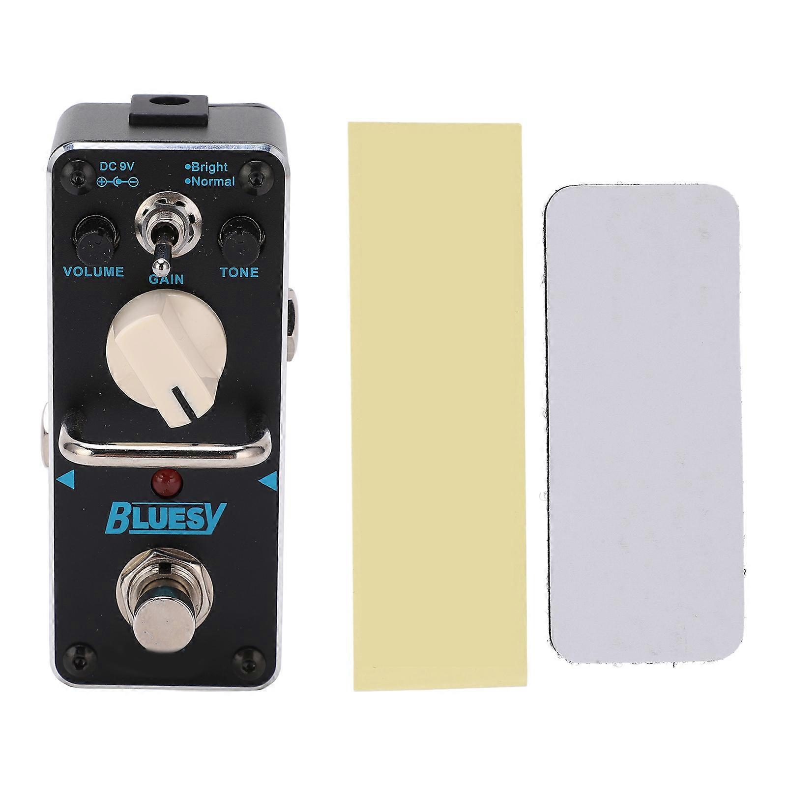 Pédale d'effet Overdrive, distorsion métallique pour guitare électrique avec modes normaux et lumineux
