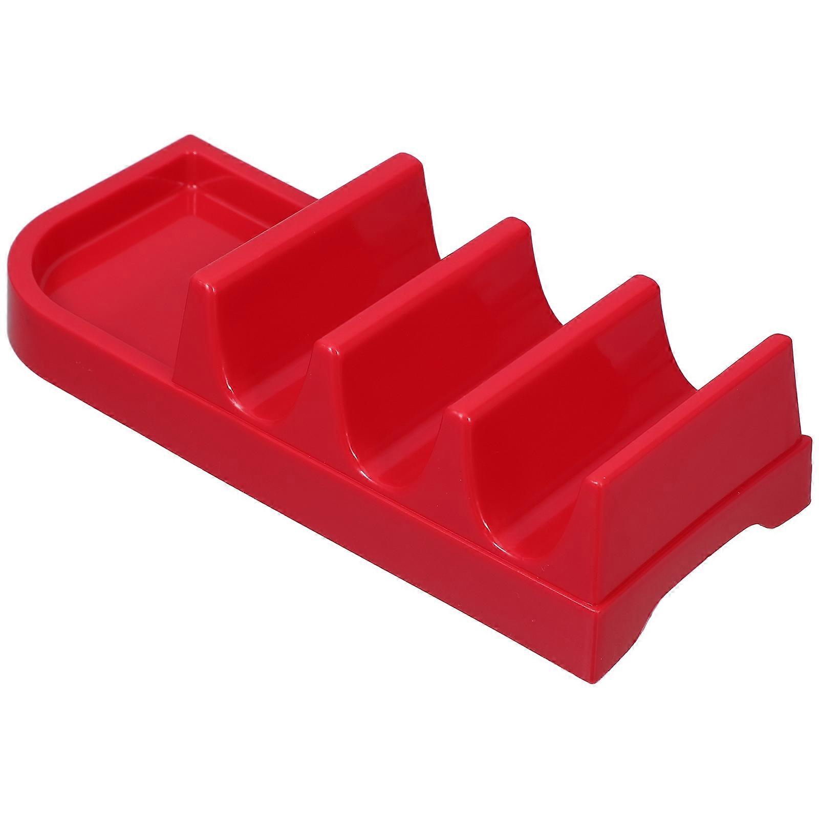 Wave Shaped Taco Tray Holder Multifunctional Design For Home And Restaurant Use Red 20.00X8.00X5.00CM Holding Snacks 1Pack