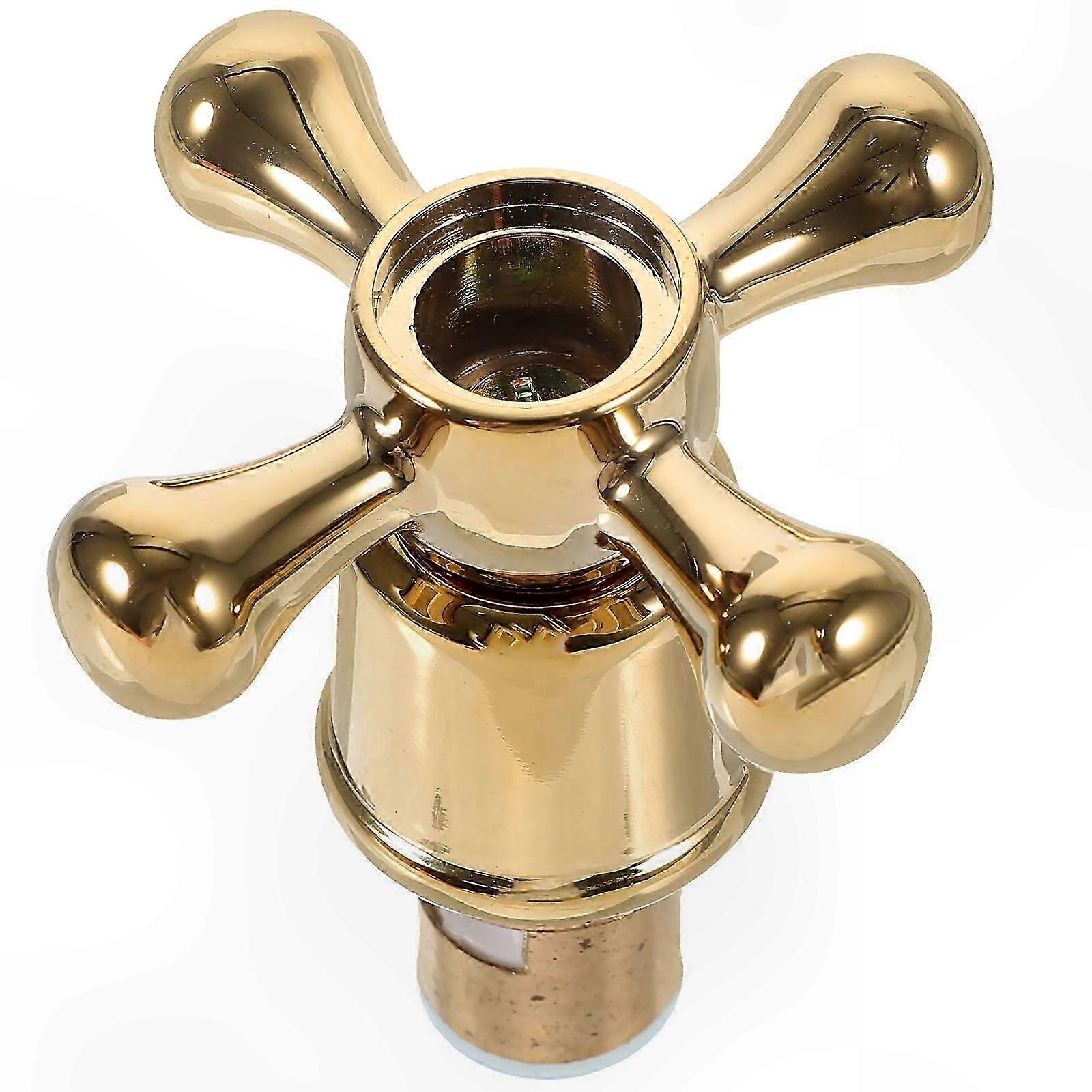 Antique Cross Handle Faucet Knob for Bathroom Sink Mixer - 1 Set