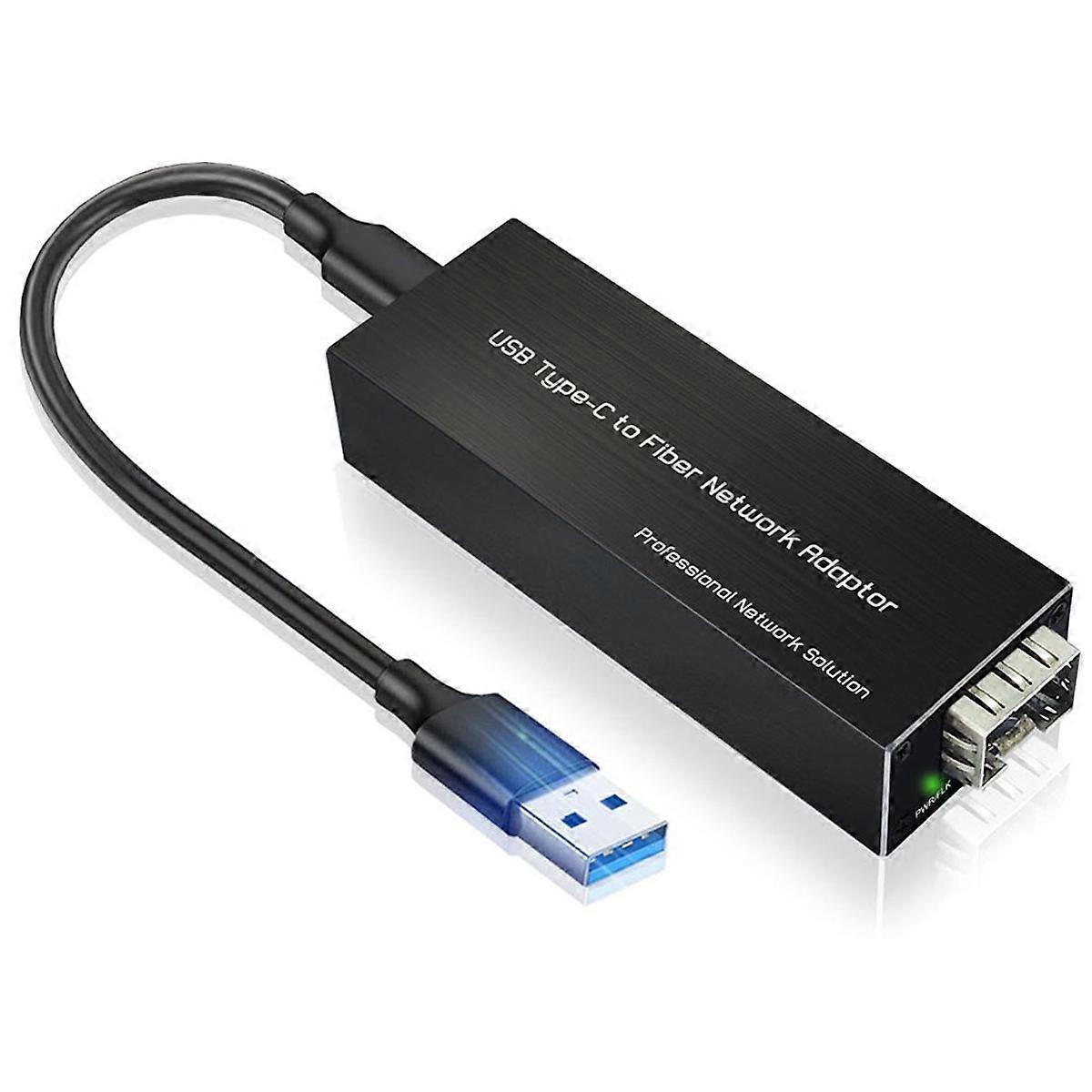 USB-C til SFP Gigabit Ethernet-adapter USB3.0 Type-C til 100/1000Base-X SFP netværkskort