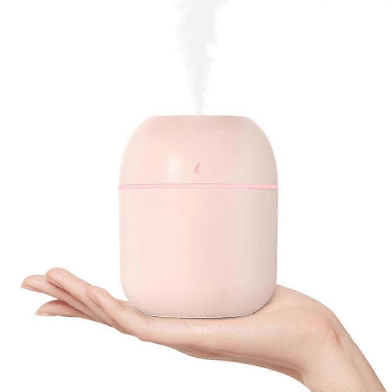 Small Portable Humidifier, USB Desktop Humidifier for Car, Office, Bedroom, Auto Shut-Off, 2 Mist Modes, Super Quiet (220ml, White)