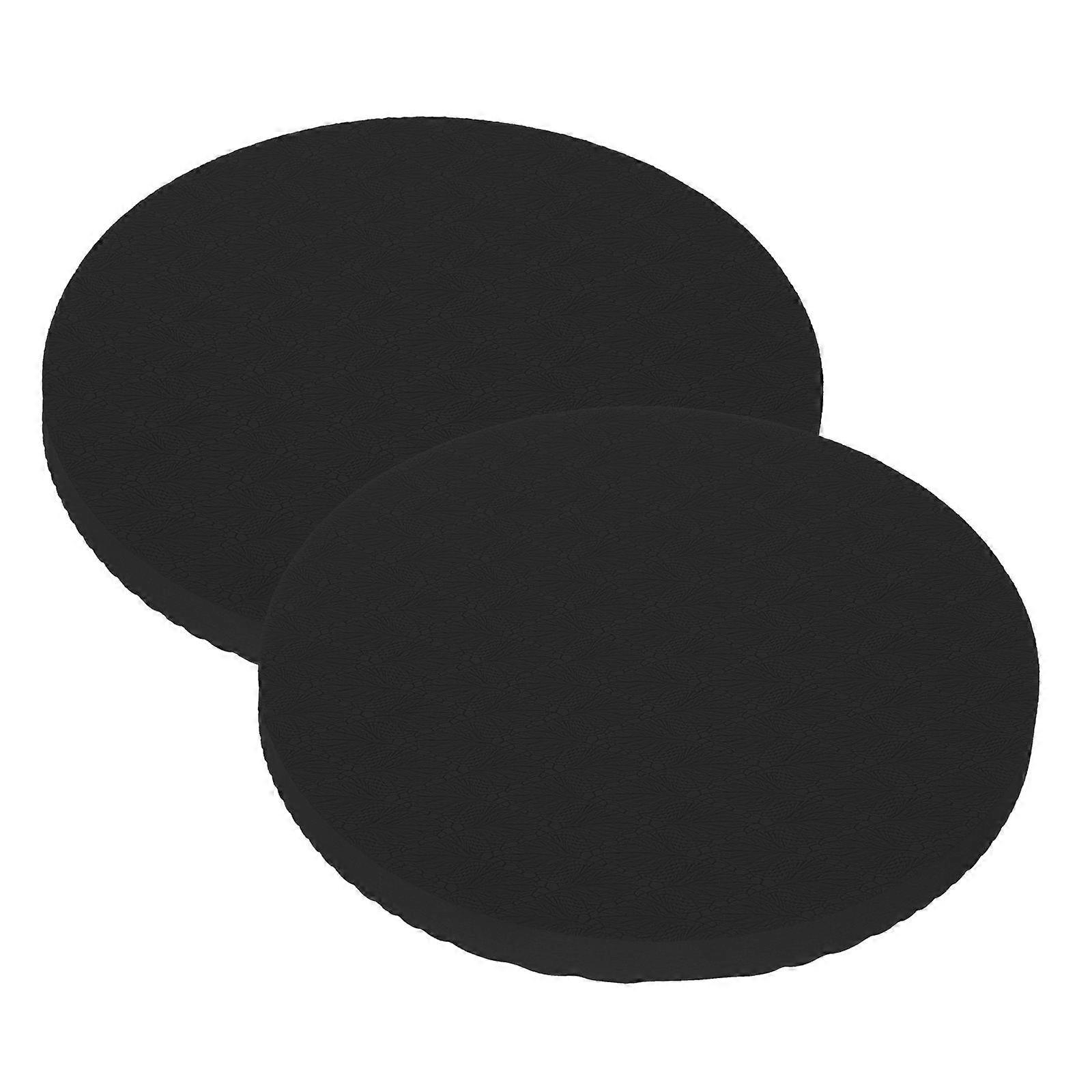 Household Yoga Pads Black Knee Pads for Exercise Use 2Pairs Cushion