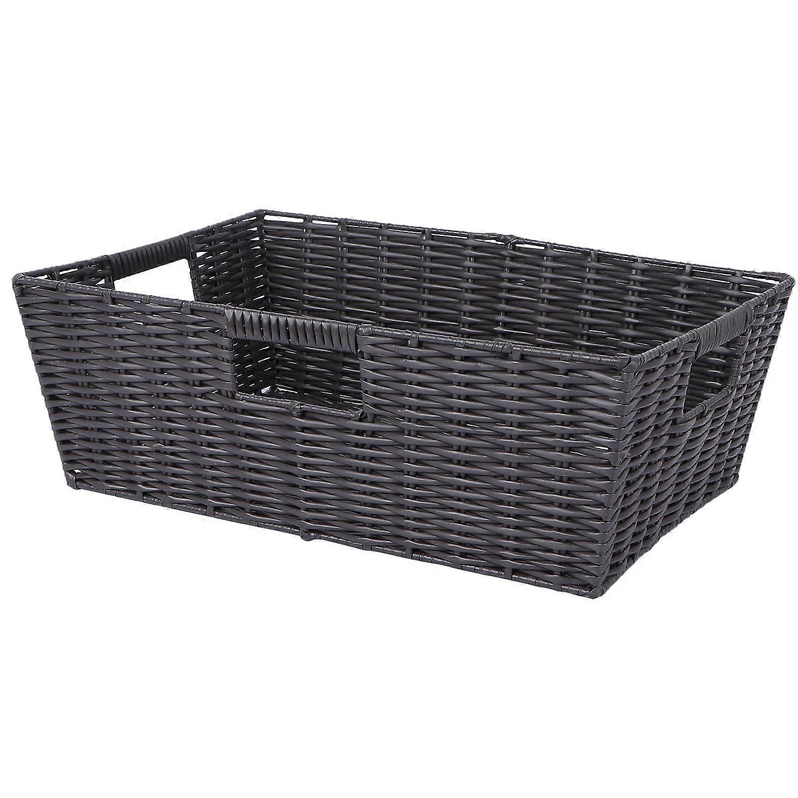 Plastic Storage Basket Flexible Organizer for Room Use 2Pcs Pack