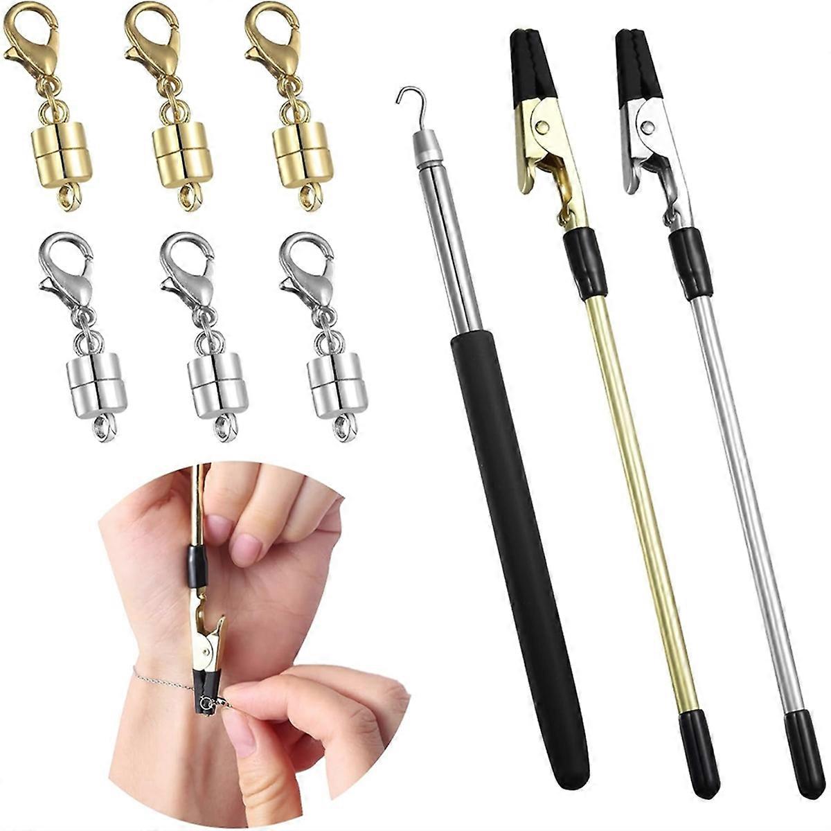 Bracelet Helper Tool to Put on Bracelets By Yourself, Clasp Assistance Holder Jewelry Tools (3PCS Fa