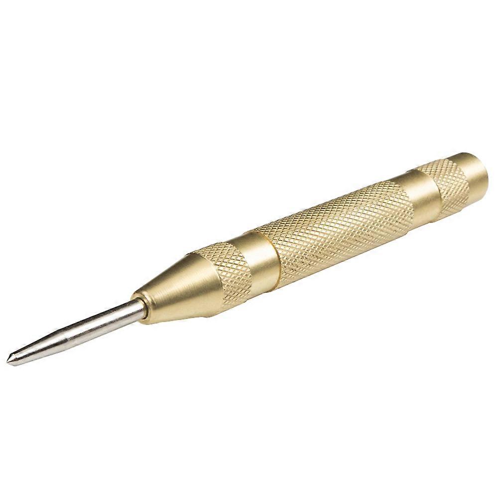 Spring Loaded Center Punch for Punching 130mm Automatic Center Punch Tool Gold