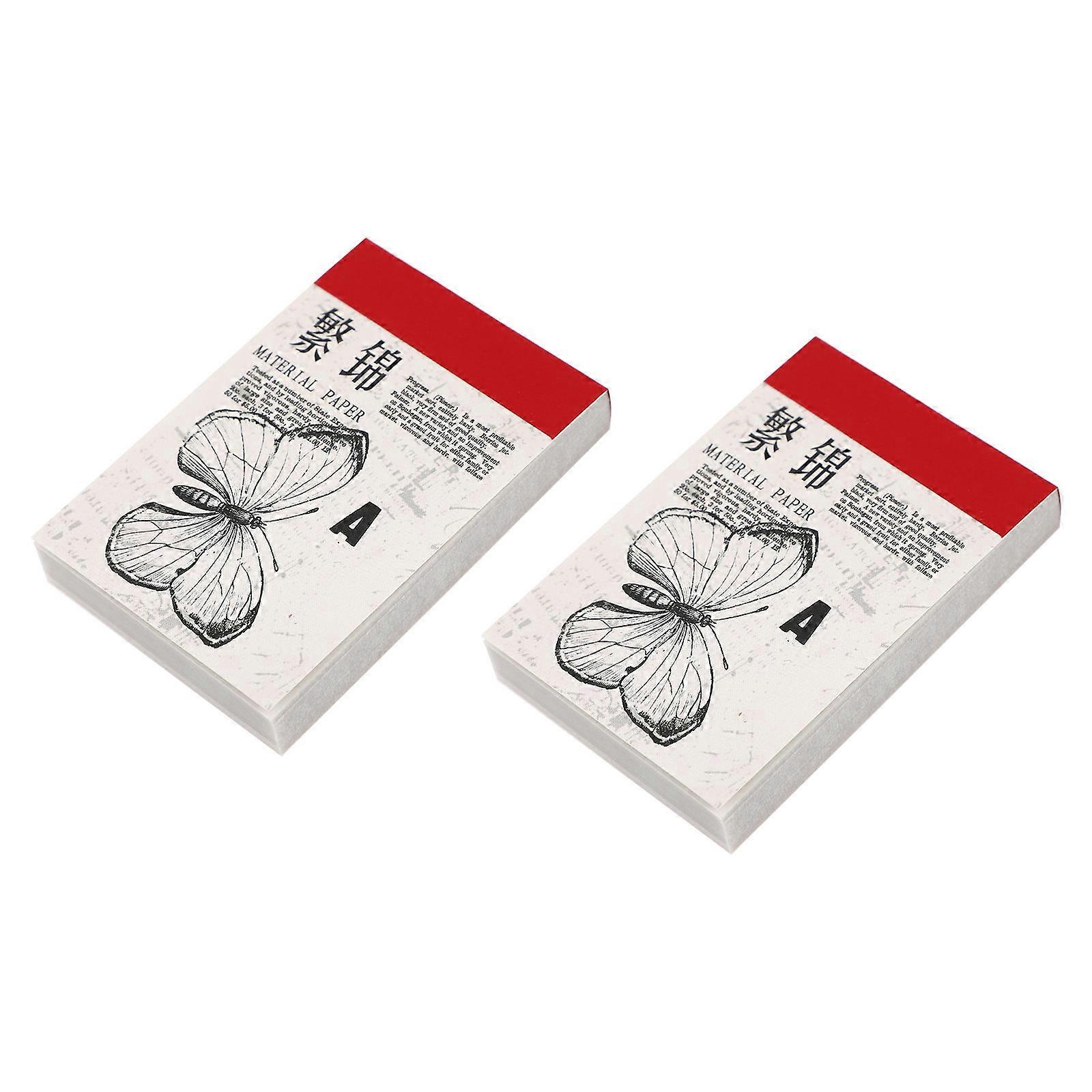 Sulfate Paper Decorative Backing Paper for 2Sets Retro Handbook DIY