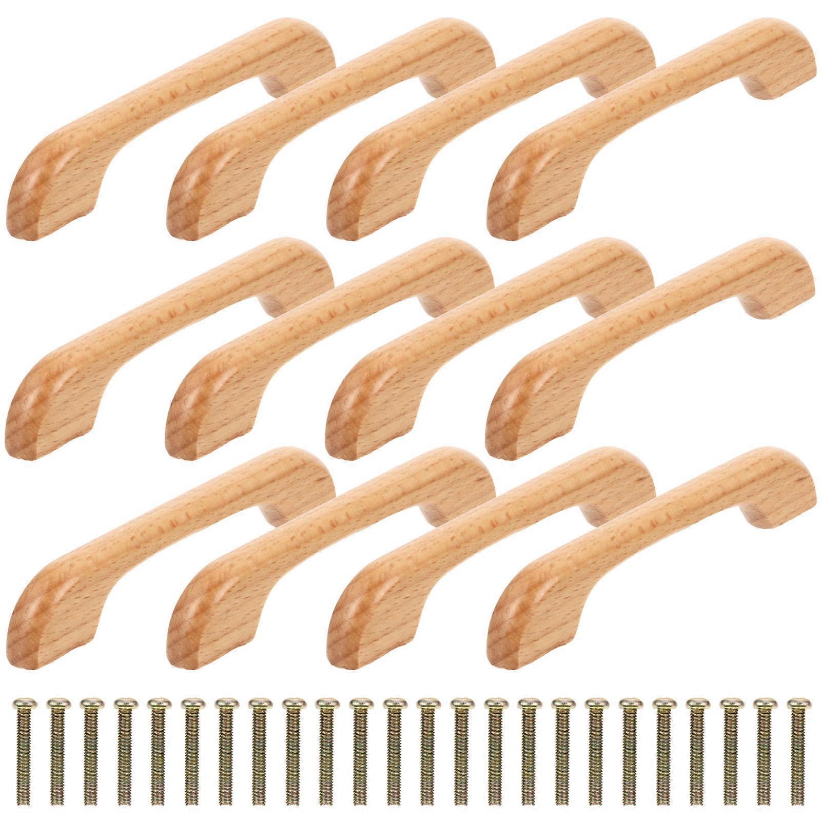 Kitchen Drawer Pulls Cabinet Handle For Furniture Beech 36Pcs