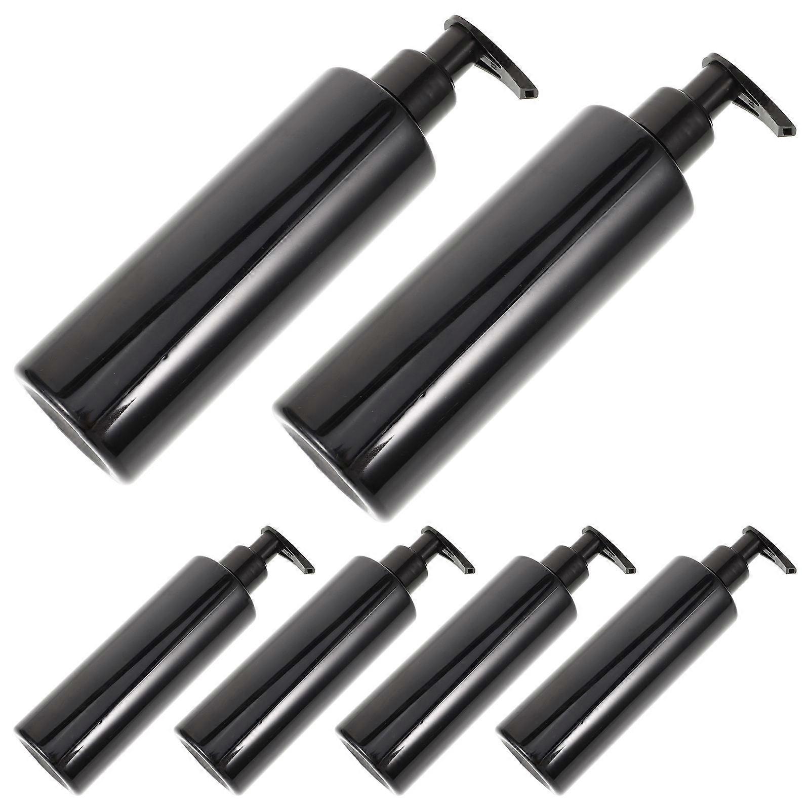 Empty Lotion Bottles Refillable Shampoo Bottles PET Material Home Use 250ml Press Pump Design 6Pcs