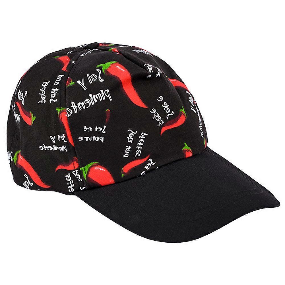 Working Chef Hat Restaurant Cap for Cooking 3Pcs Comfortable Black Pattern