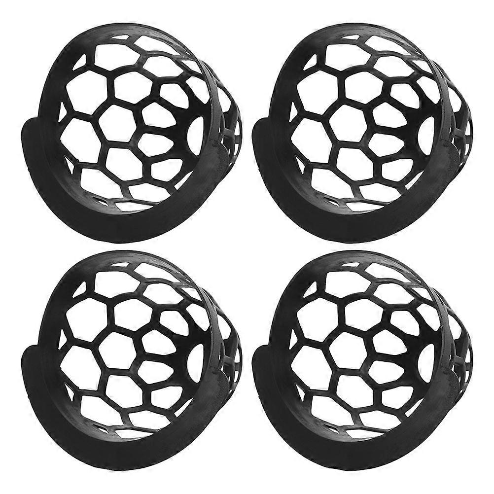 Billiard Accessories 4Pcs Durable Plastic Pool Table Pockets Billiard Activities Black Storage Net Bag