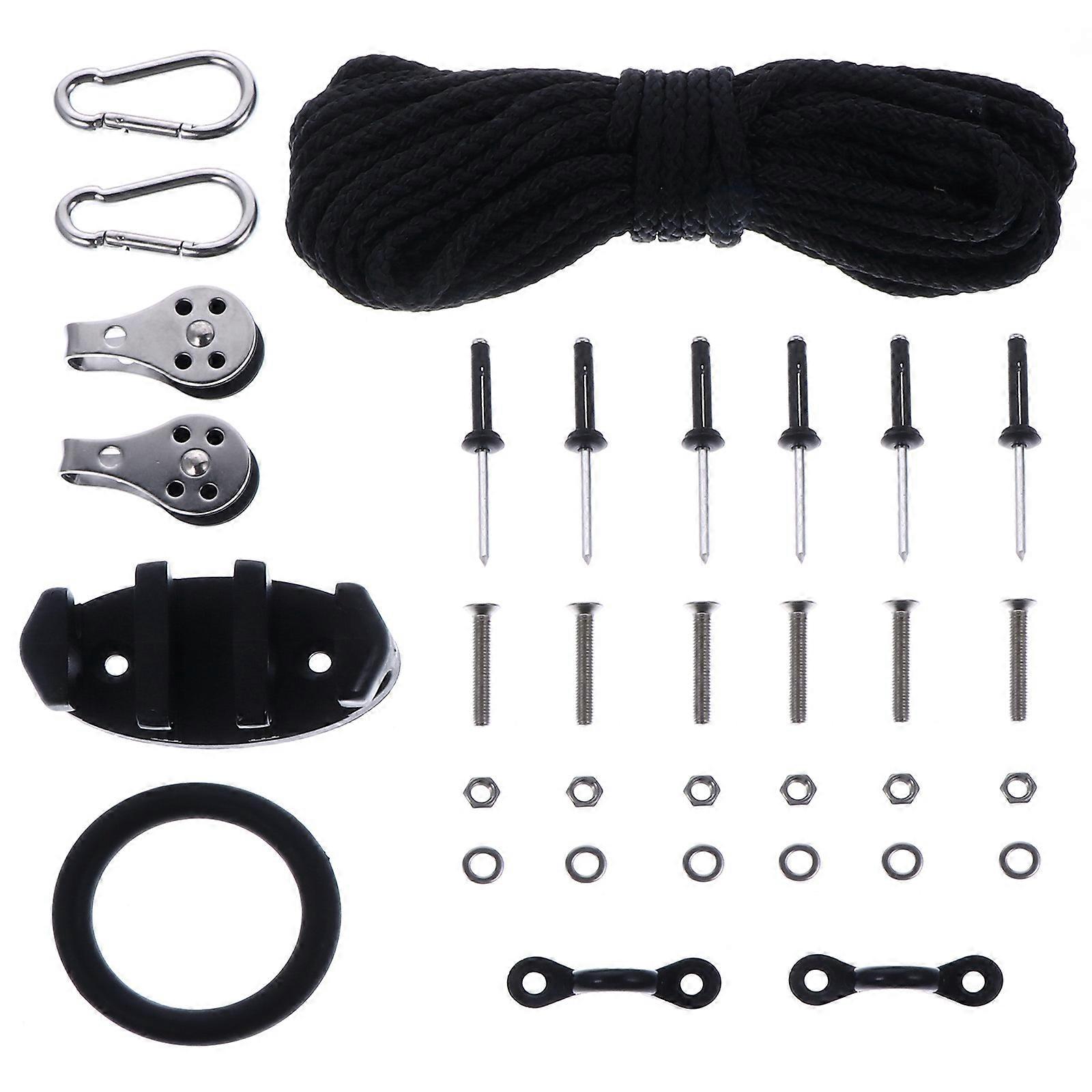 Kayak Anchor Trolley System for Boat Tie Down Accessories 1Set for Stability